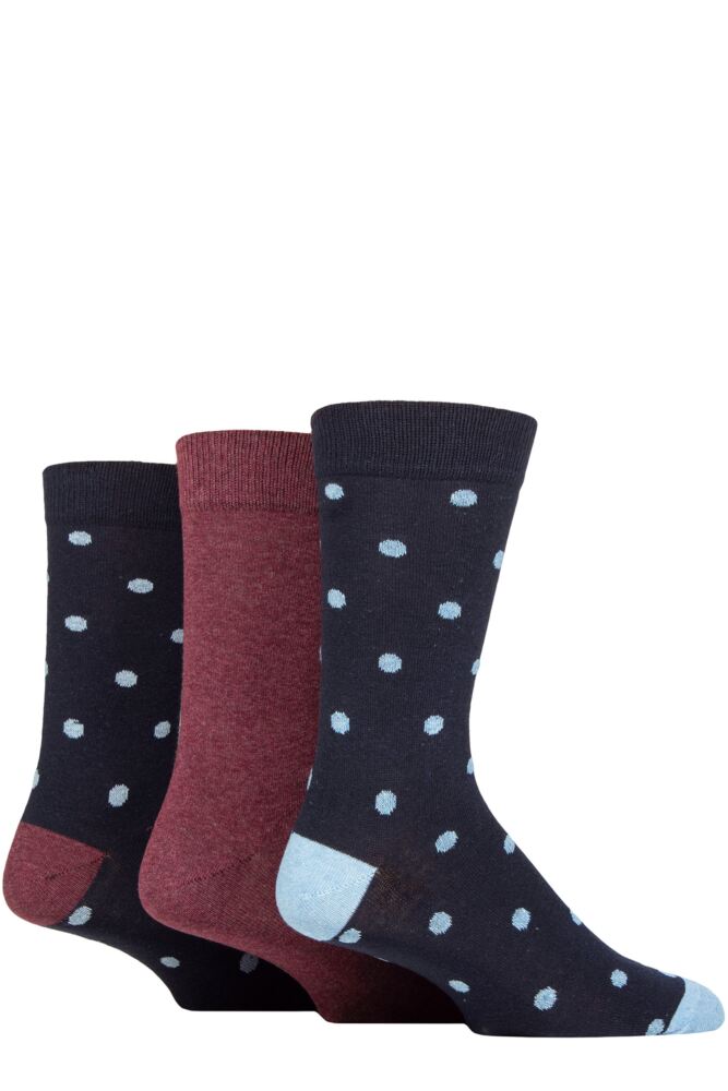 Sockshop TOREMens Recycled Cotton Polka Dot Patterned Socks 3-Pair