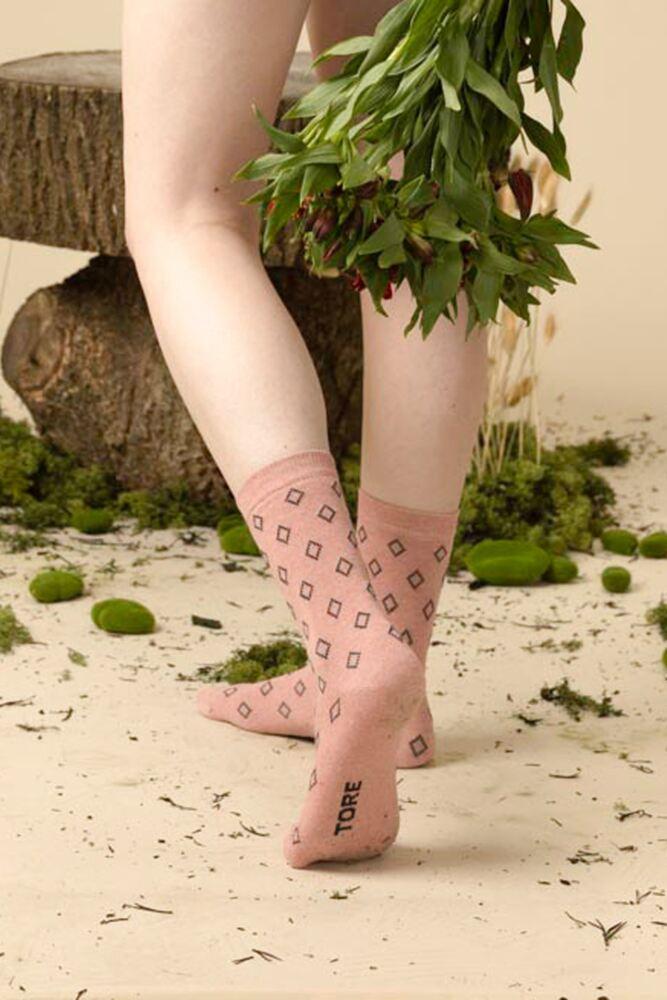 Sockshop TOREWomens Recycled Cotton Diamonds Socks 3-Pair