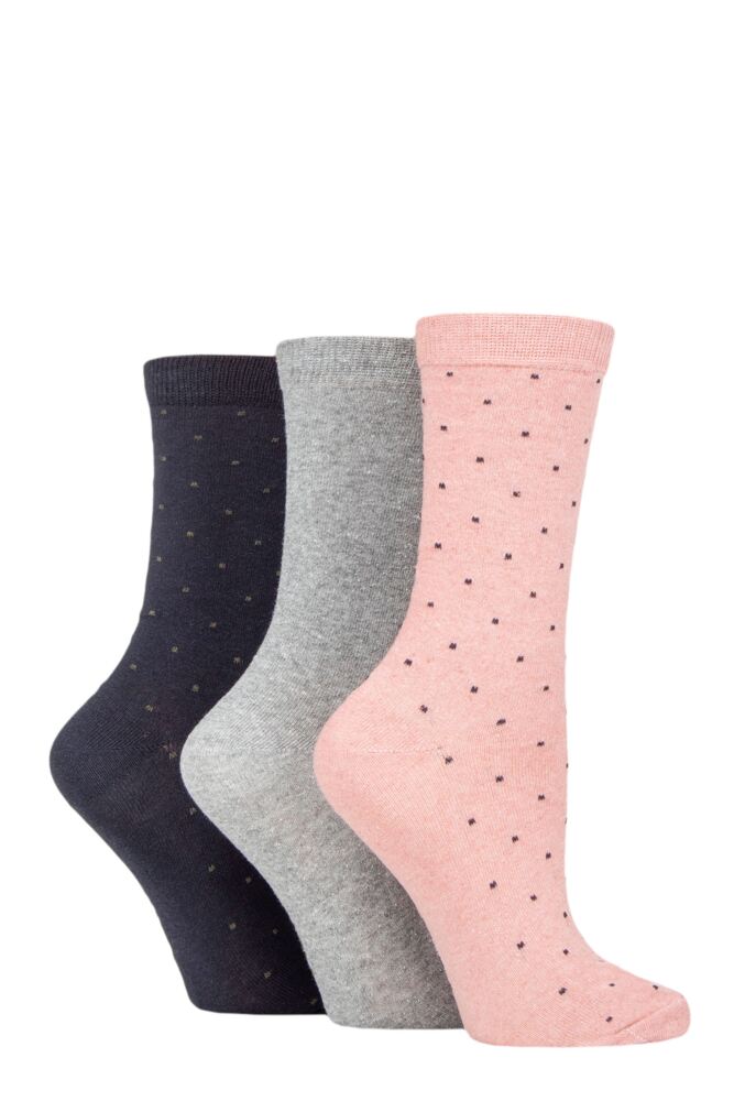 Sockshop TOREWomens Recycled Cotton Dots Socks 3-Pair