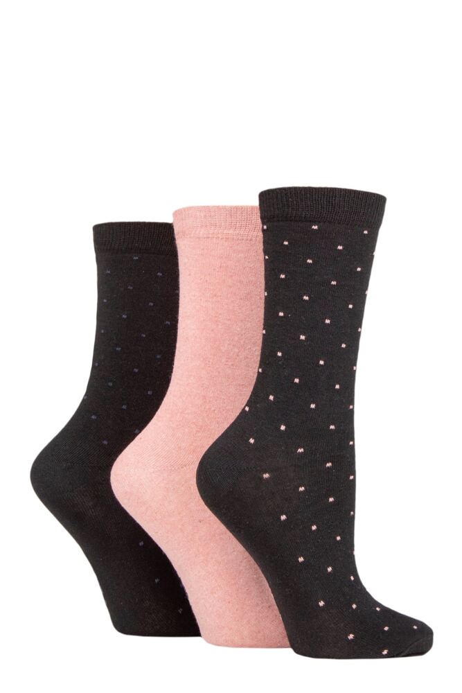 Sockshop TOREWomens Recycled Cotton Dots Socks 3-Pair