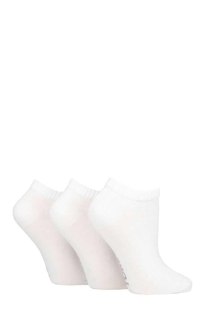 Sockshop TOREWomens Recycled Cotton Plain Sports Trainer Socks 3-Pair