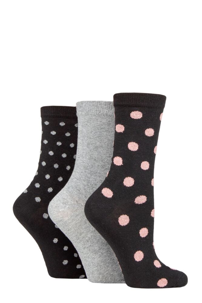 Sockshop TOREWomens Recycled Cotton Spots Socks 3-Pair