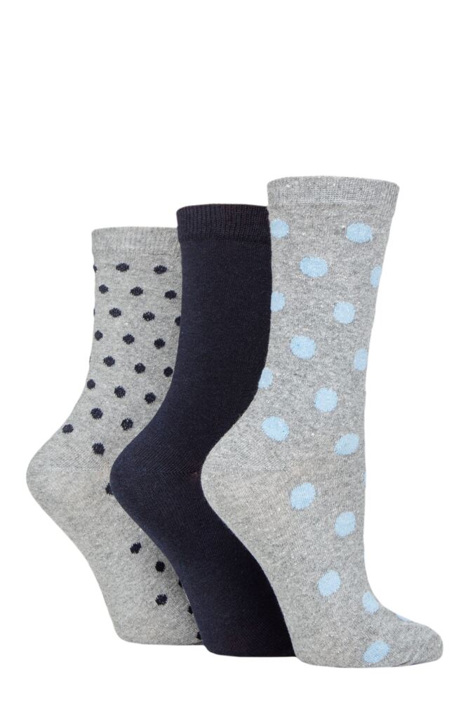 Sockshop TOREWomens Recycled Cotton Spots Socks 3-Pair