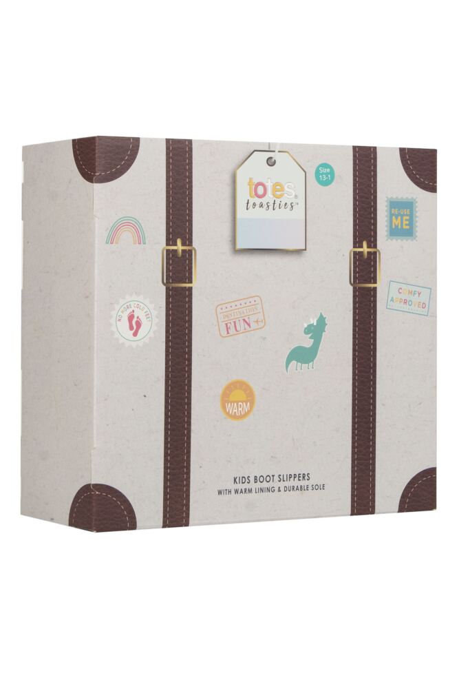 Sockshop TotesKids Boot Slippers With Grip Gift Box