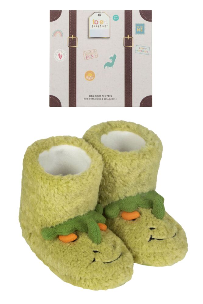 Sockshop TotesKids Boot Slippers With Grip Gift Box
