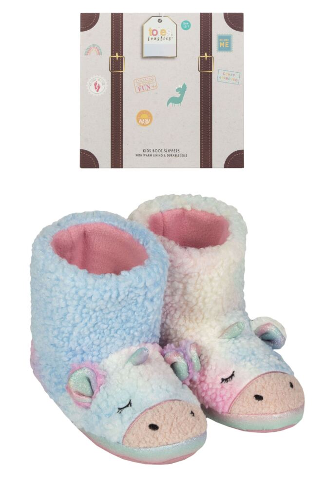 Sockshop TotesKids Boot Slippers With Grip Gift Box
