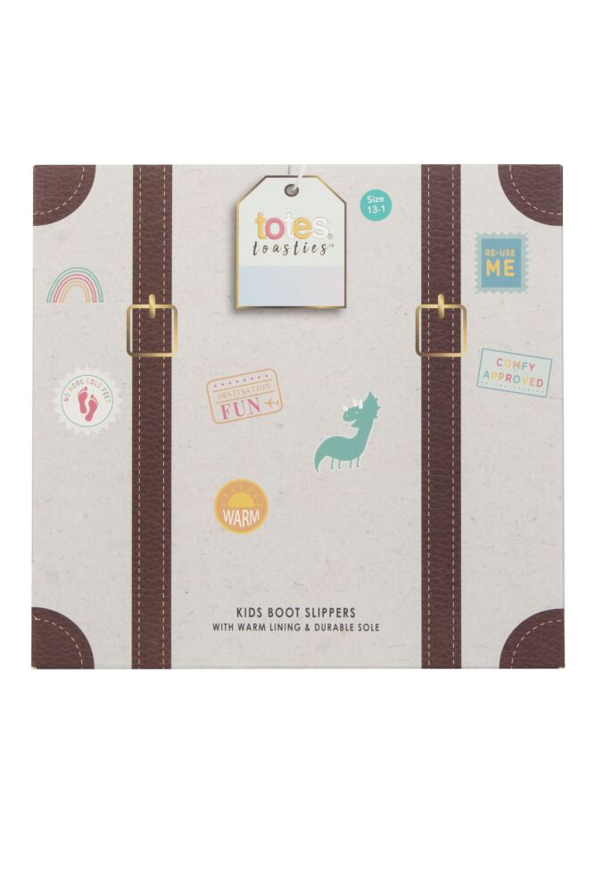 sockshop TotesKids Boot Slippers with Grip Gift Box