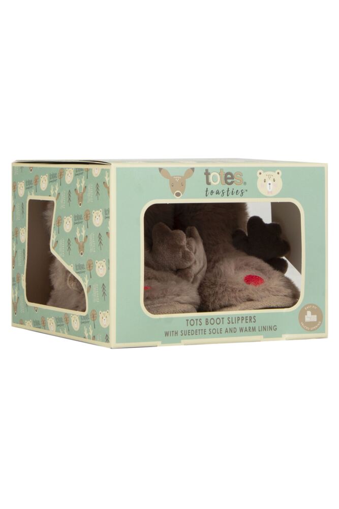 Sockshop TotesTots Boot Slippers With Grip Gift Box