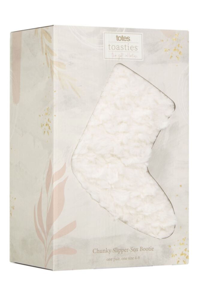 Sockshop TotesWomens Faux Fur Slipper Socks With Grip Gift Box