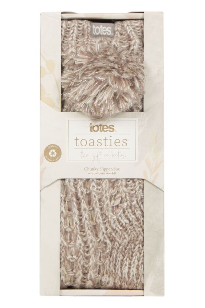 sockshop TotesWomens Sparkle Slipper Socks with Grip Gift Box