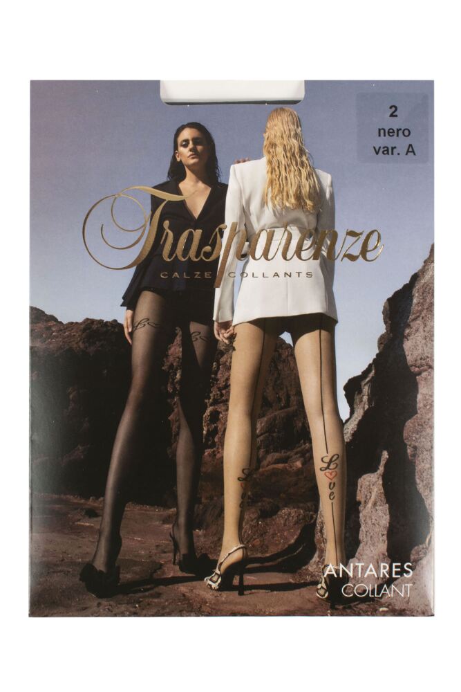 sockshop TrasparenzeWomens Antares Love Backseam Tights