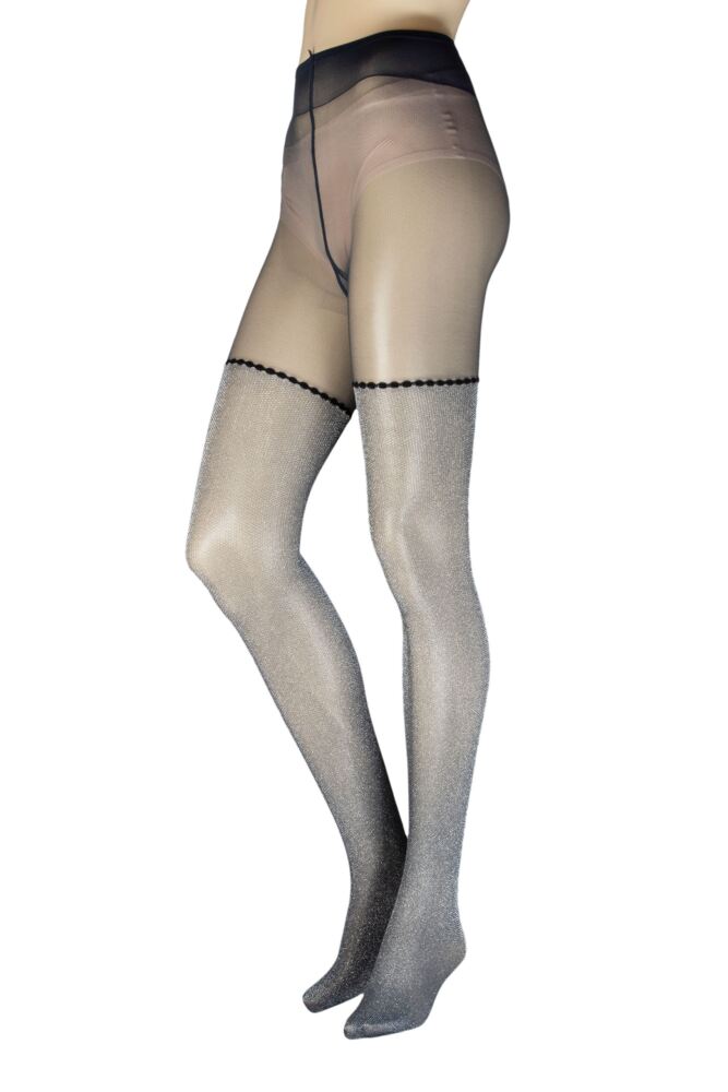 Sockshop TrasparenzeWomens Tabasco Lurex Mock Hold Up Tights