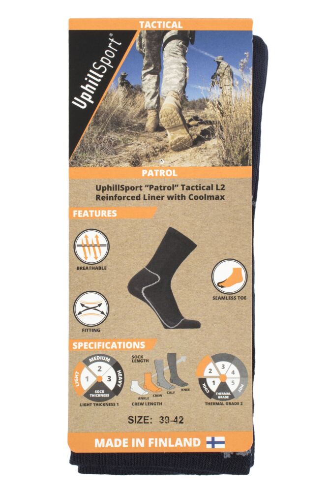 sockshop Uphill SportMens & Womens Coolmax Patrol L2 Reinforced Liner Socks