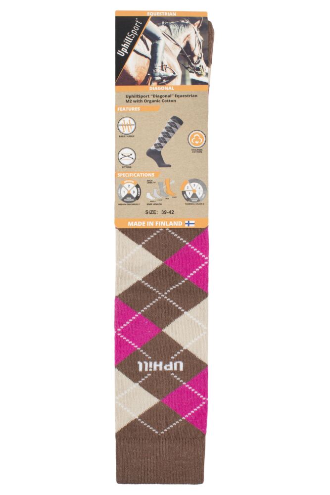 sockshop Uphill SportMens & Womens Cotton Argyle Equestrian Socks