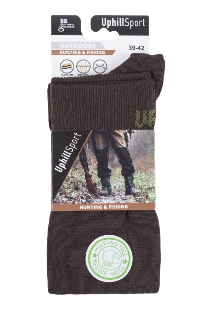 sockshop Uphill SportMens & Womens Merino Wool Kaihu Hunting & Fishing 3 Layer L4 Socks