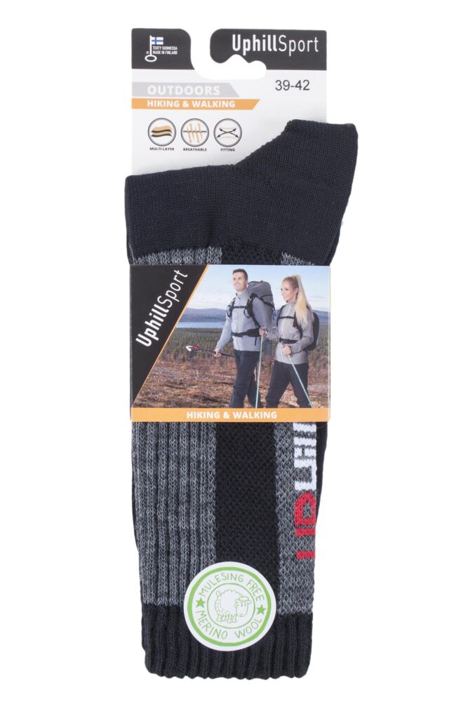 sockshop Uphill SportMens & Womens Merino Wool Rokka Hiking 3 Layer L4 Socks