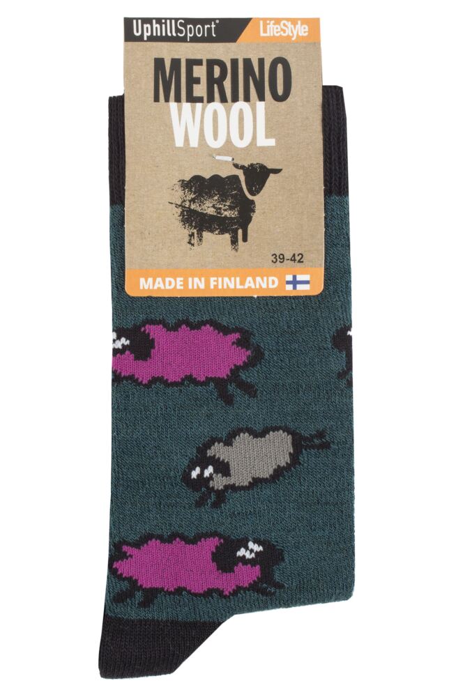 sockshop Uphill SportMens & Womens Merino Wool Sheep Patterened Socks