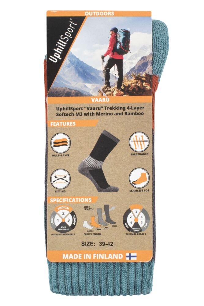 sockshop Uphill SportMens & Womens Merino Wool Vaaru 4 Layer Trekking Socks