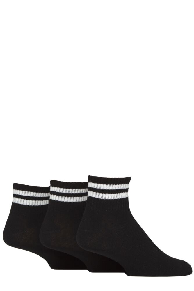 Sockshop WildfeetMens Cotton Mid Length Sports Socks 3-Pair