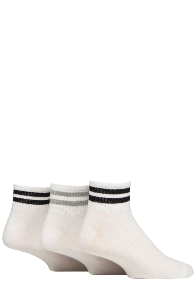 Sockshop WildfeetMens Cotton Mid Length Sports Socks 3-Pair