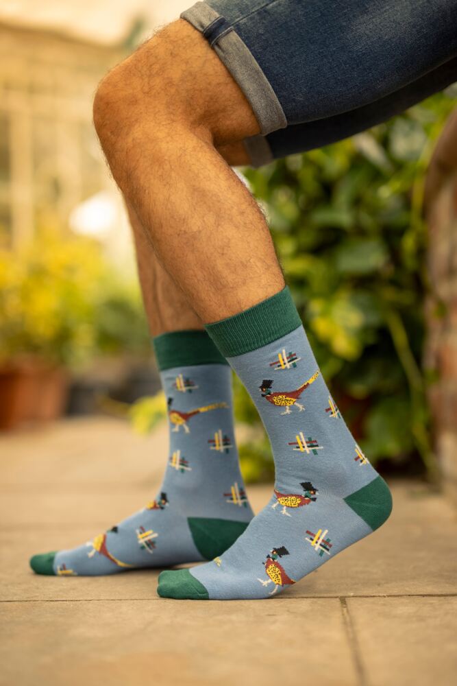 Sockshop WildfeetMens Cotton Novelty Patterned Socks 3-Pair