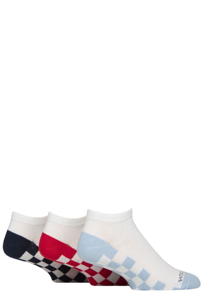 Sockshop WildfeetMens Cotton Novelty Trainer Socks 3-Pair