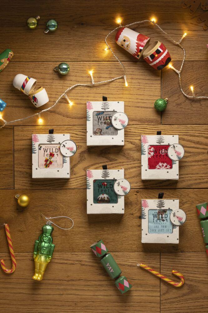 Sockshop WildfeetWomens Bamboo Christmas Socks Gift Box