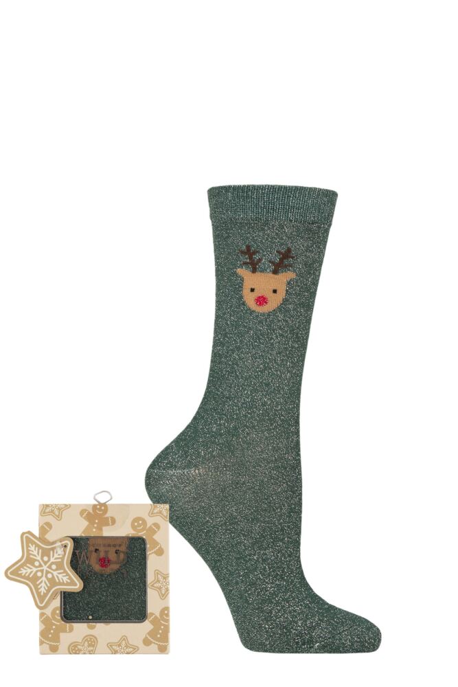 Sockshop WildfeetWomens Bamboo Christmas Socks Gift Box
