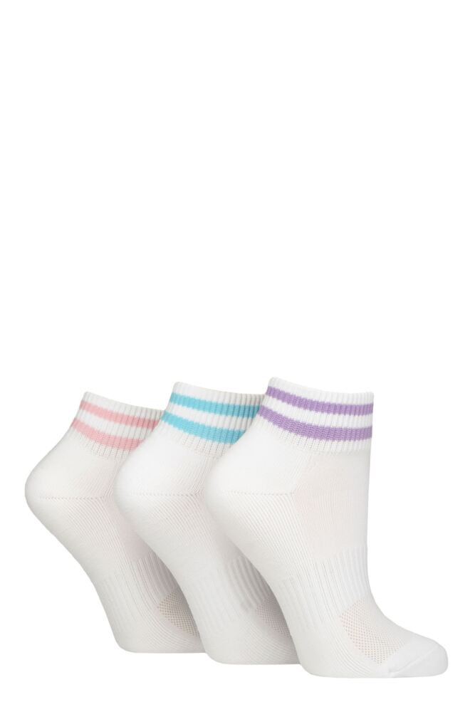 Sockshop WildfeetWomens Bamboo Half Cushioned Sports Socks 3-Pair