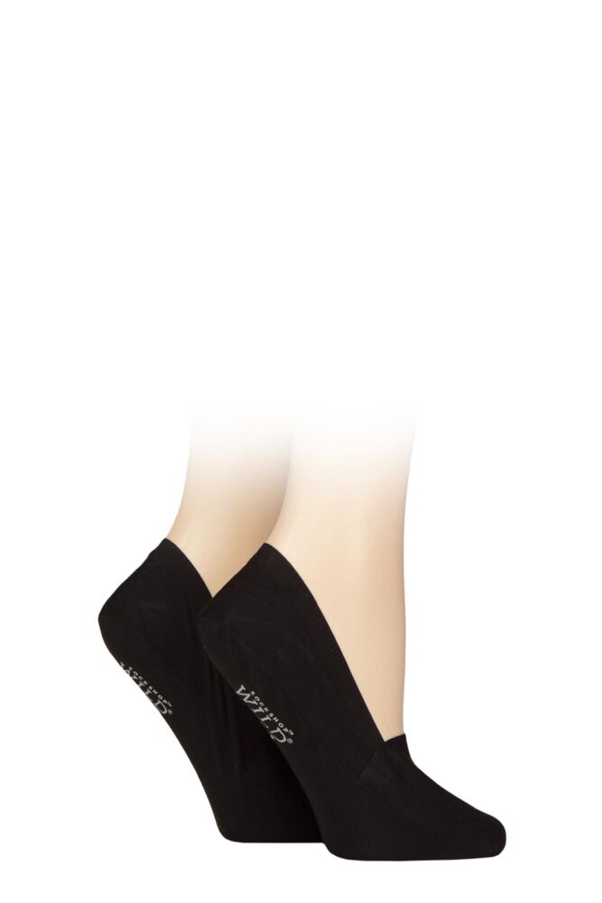 Sockshop WildfeetWomens Bamboo Loafer Liner Socks 2-Pair