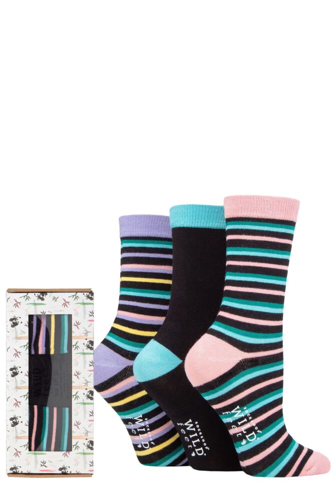Sockshop WildfeetWomens Bamboo Socks 3-Pair Gift Box