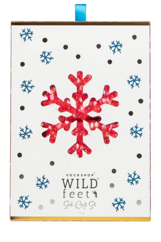 sockshop WildfeetWomens Christmas Popcorn Bed Socks Gift Box