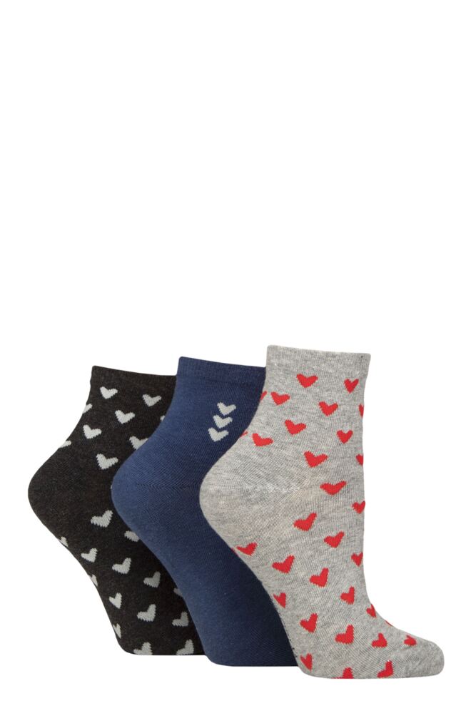 Sockshop WildfeetWomens Cotton Mid Length Socks 3-Pair