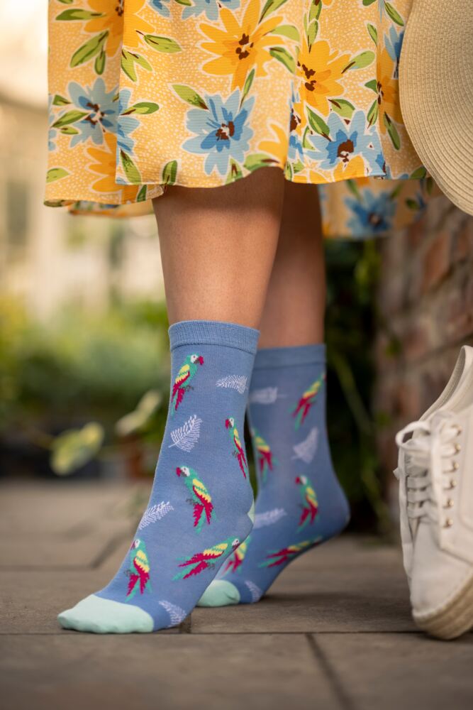 Sockshop WildfeetWomens Cotton Novelty Patterned Socks 3-Pair