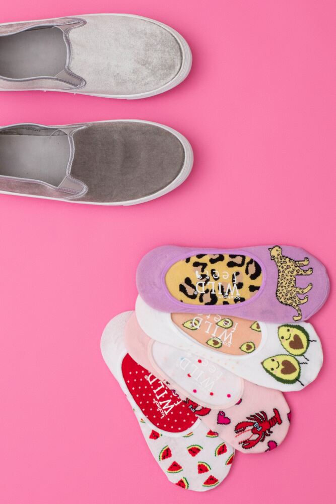 Sockshop WildfeetWomens Cotton Novelty Ped Socks 2-Pair