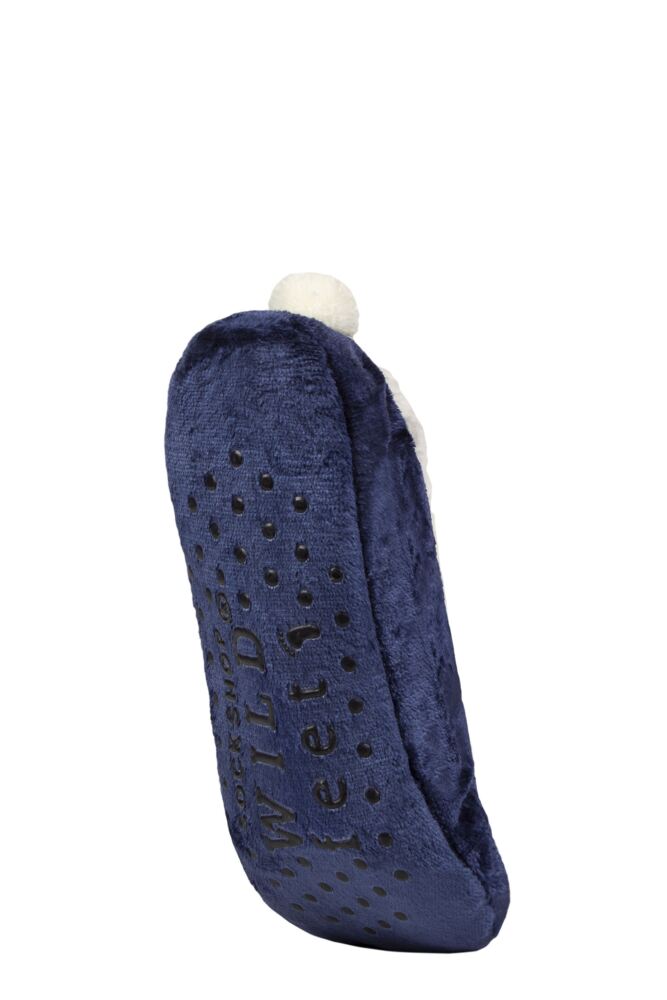 Sockshop WildfeetWomens Fleece Lined Fluffy 3D Slippers