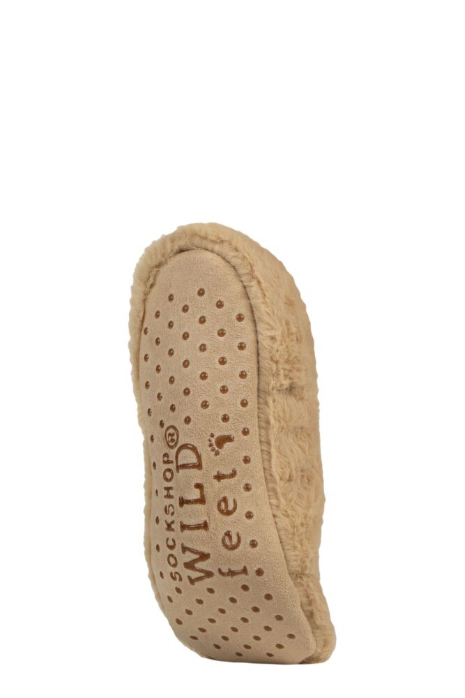 Sockshop WildfeetWomens Fluffy Fleece Lined Footsie Slipper Socks