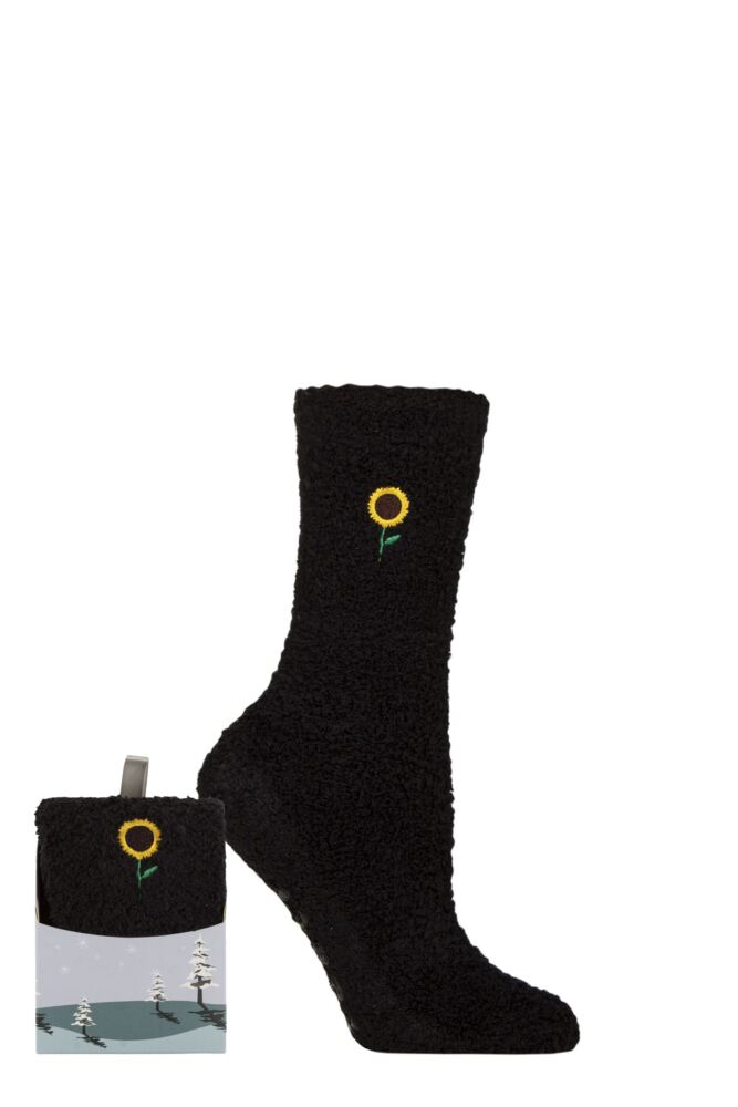 Sockshop WildfeetWomens Fluffy Slipper Socks Gift Box