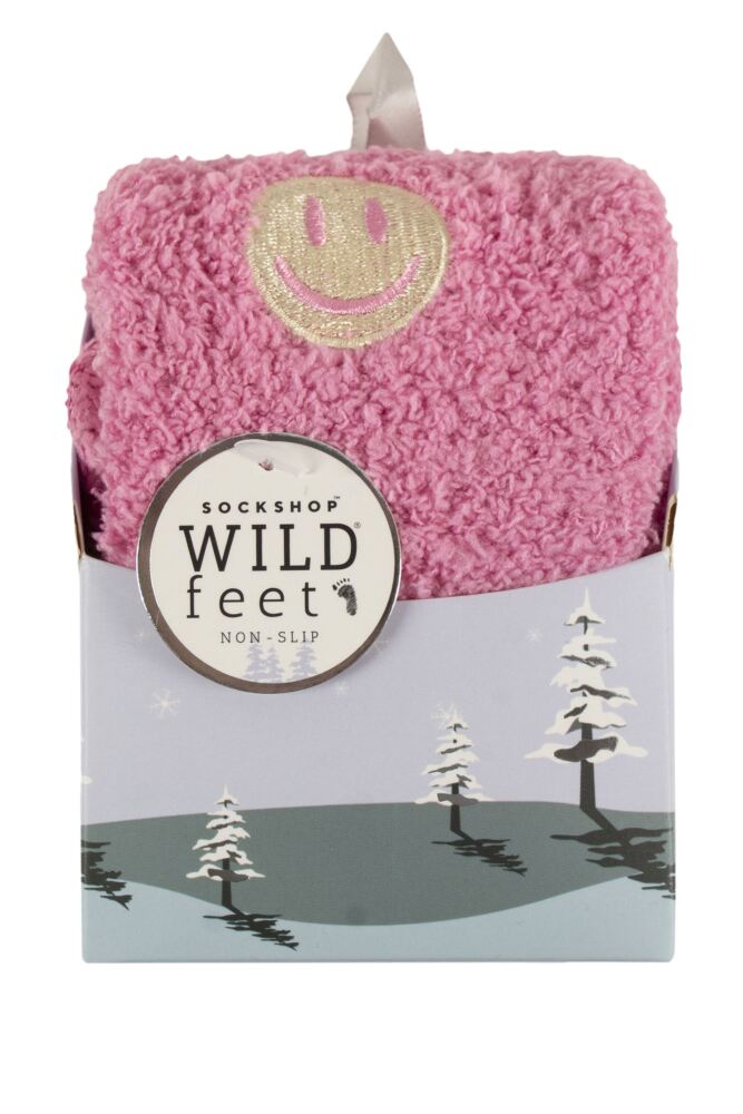 sockshop WildfeetWomens Fluffy Slipper Socks Gift Box