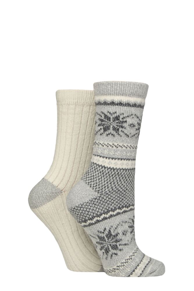Sockshop WildfeetWomens Leisure To Lounge Socks 2-Pair