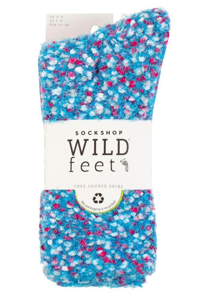 sockshop WildfeetWomens Popcorn Cosy Lounge Socks 2-Pair