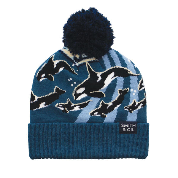 socksmith Beanie Killer Whales