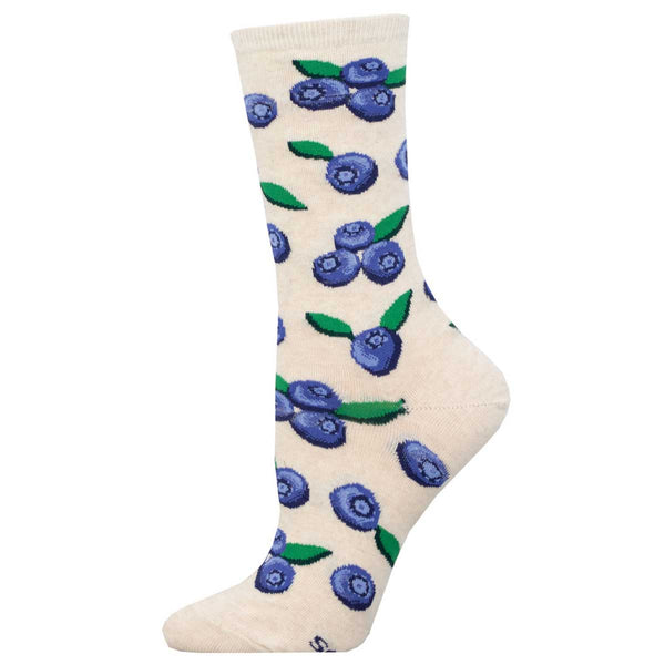 socksmith Cotton Crew Blueberries