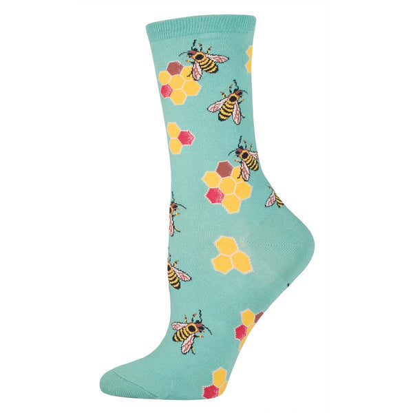 socksmith Cotton Crew Busy Bees