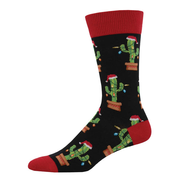 socksmith Cotton Crew Christmas Cactus