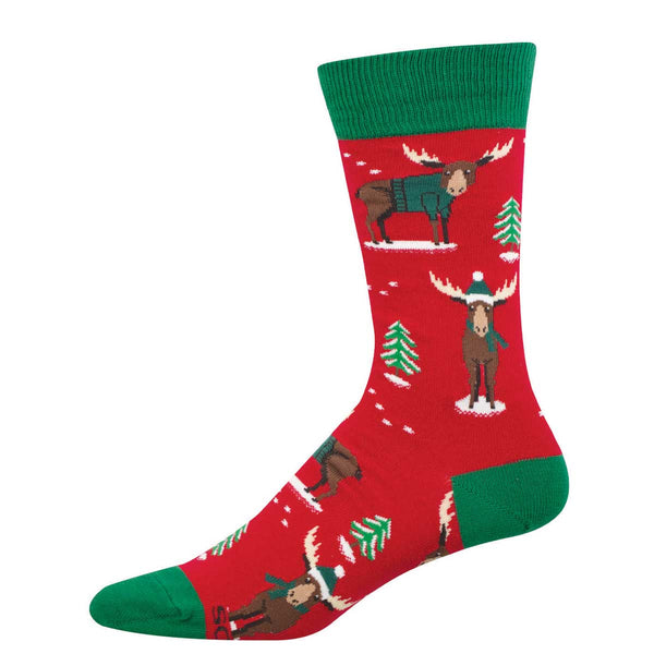 socksmith Cotton Crew Christmoose