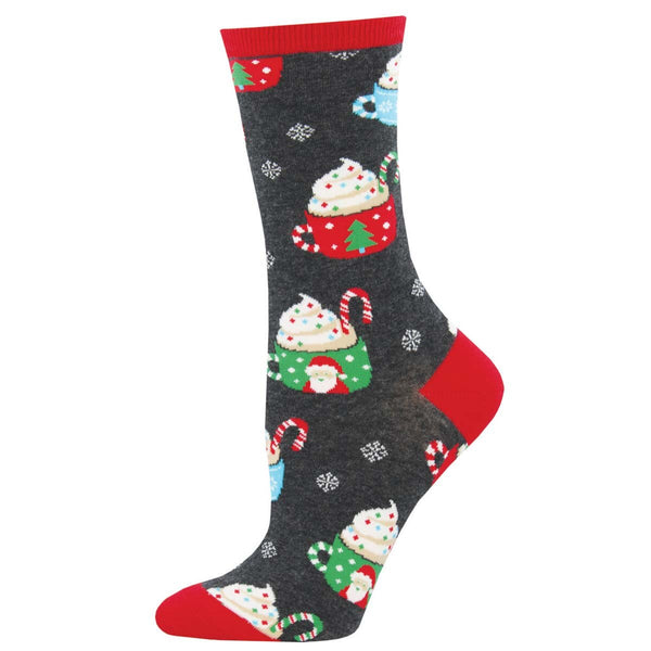 socksmith Cotton Crew Cocoa Christmas