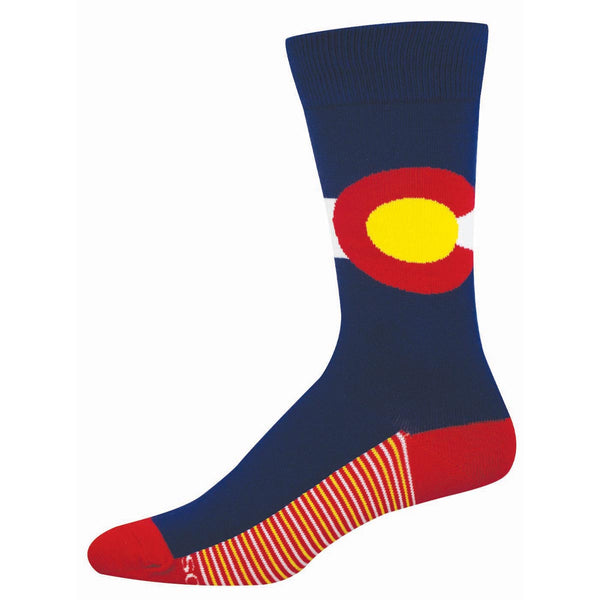 socksmith Cotton Crew Colorado State Flag