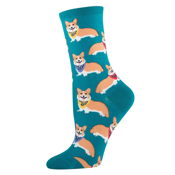socksmith Cotton Crew Corgi