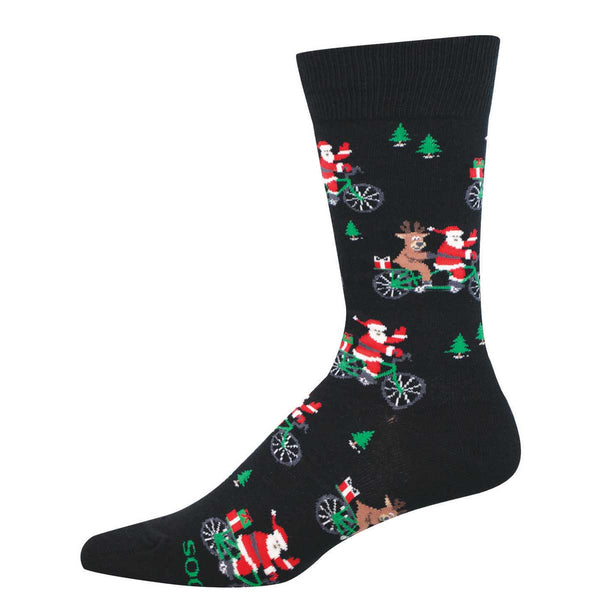 socksmith Cotton Crew Cycling Santa